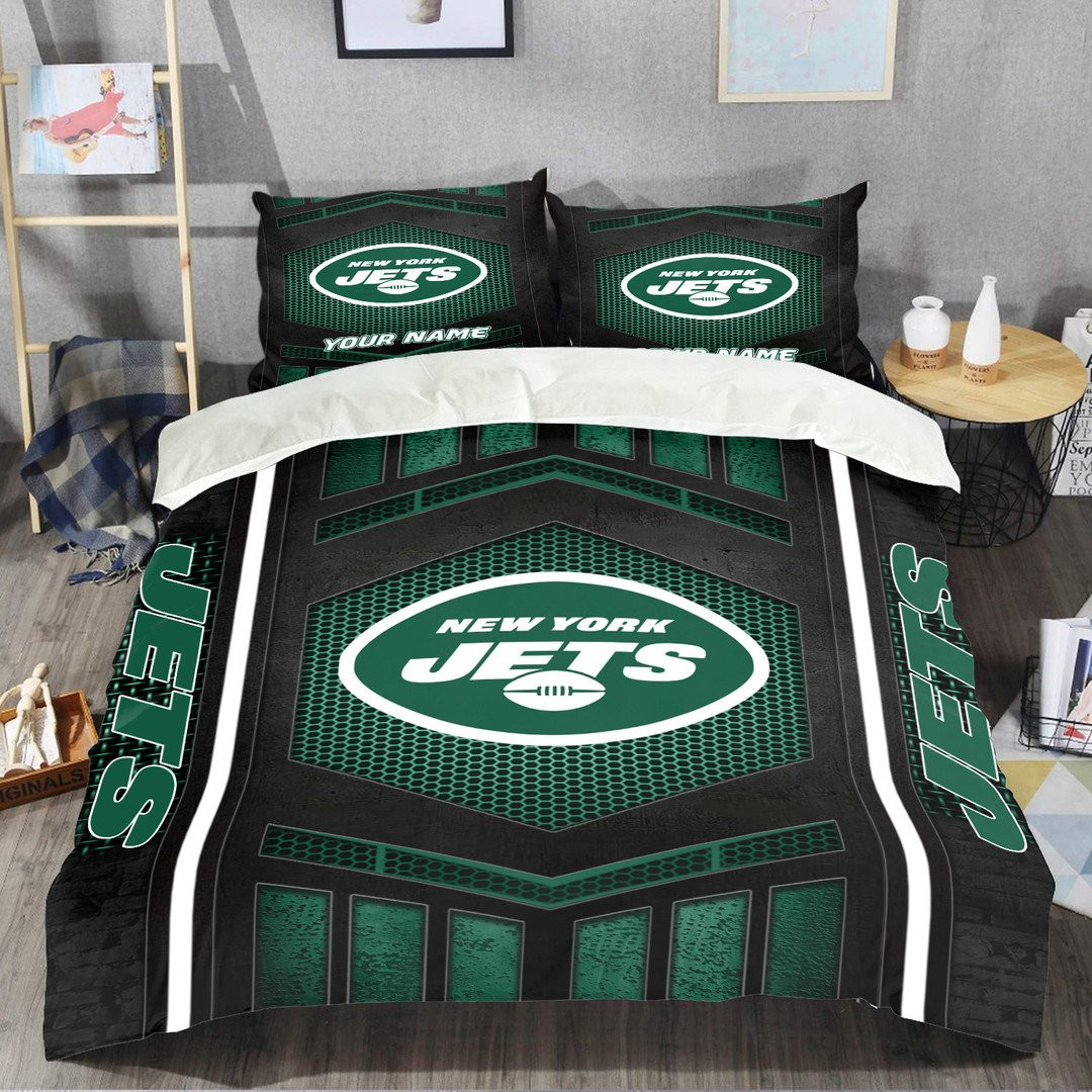 New York Jets Personalized Bedding Set Best Gift For Fan BGBED127