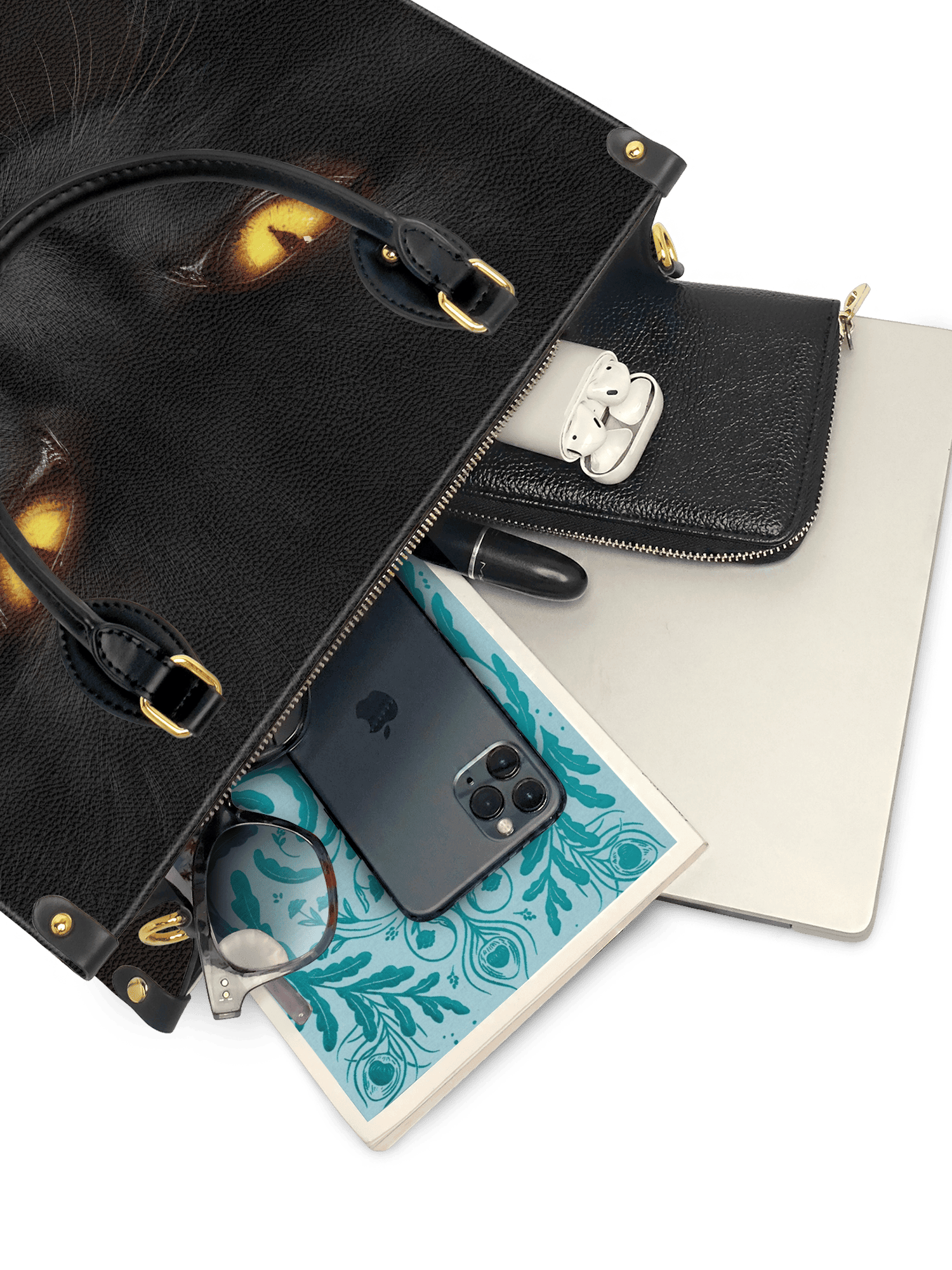 "The Black Cat" Leather Handbag