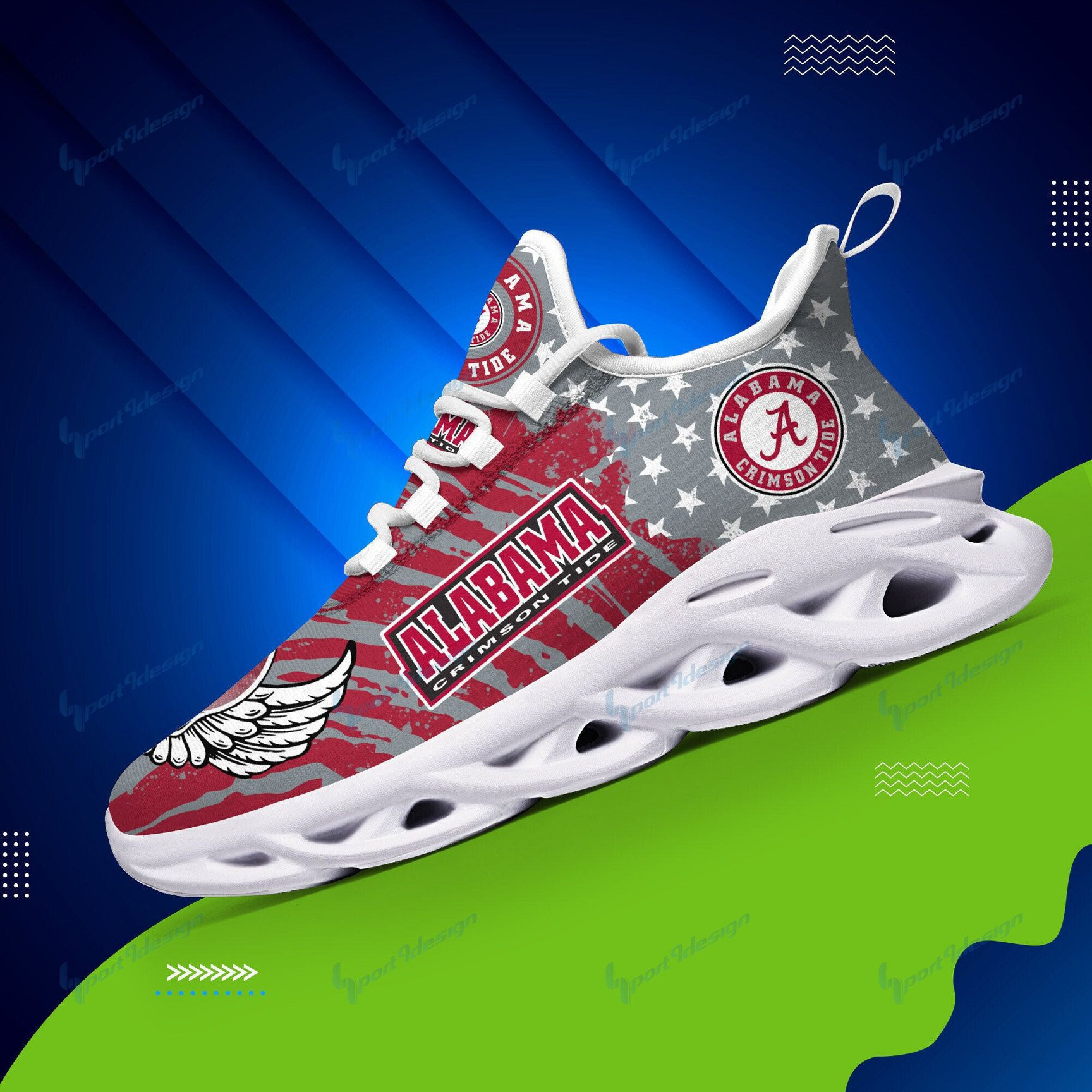 NCAAF Alabama Crimson Tide Max Soul Shoes Nicegift MSSY0R9