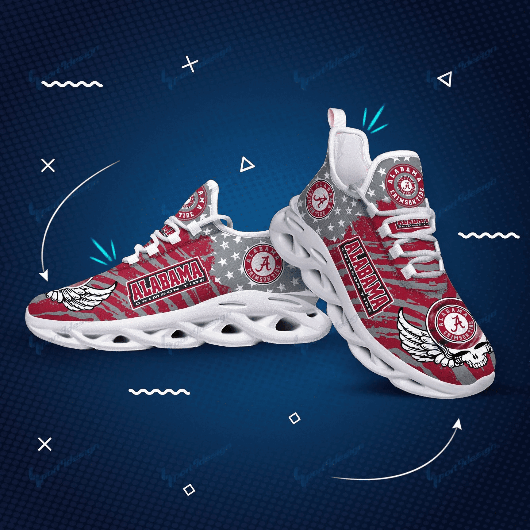 NCAAF Alabama Crimson Tide Max Soul Shoes Nicegift MSSY0R9