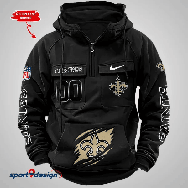 New Orleans Saints Vintage Men Hoodie AZVMHD164