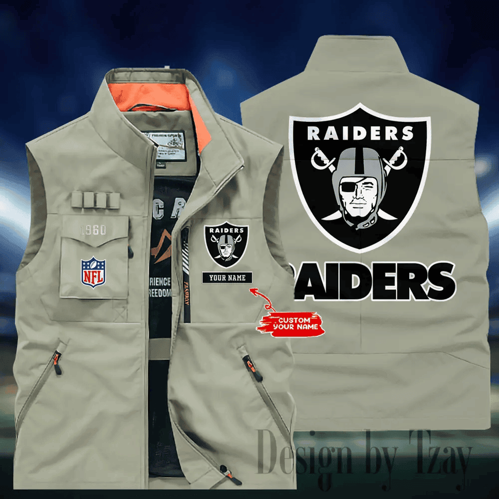 Las Vegas Raiders Sleeveless Jacket Multicolor S9SLJK114