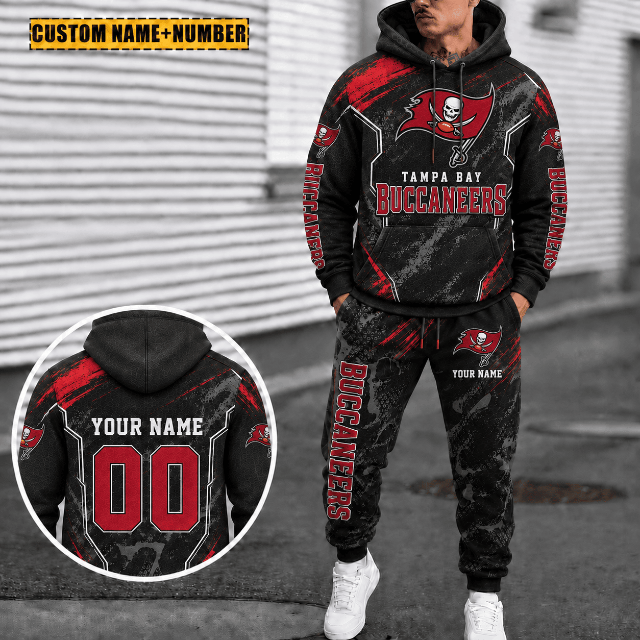 Tampa Bay Buccaneers Personalized Combo Hoodie And Sweatpants Gift For Fan VAN3136