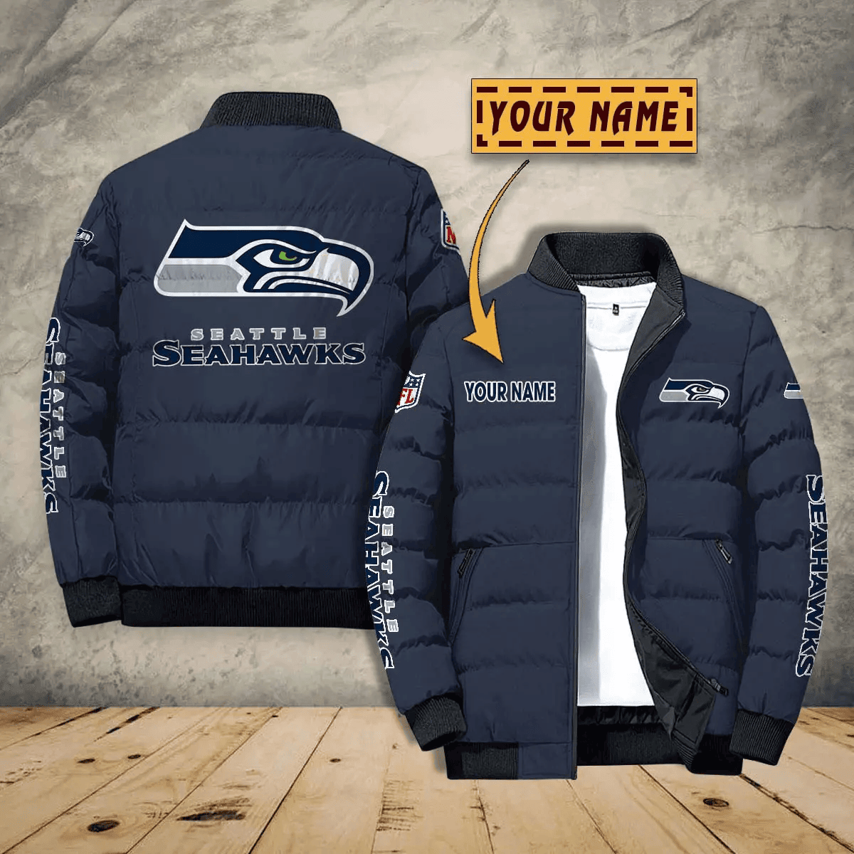 Seattle Seahawks PUJPJ122 Puffer Jacket