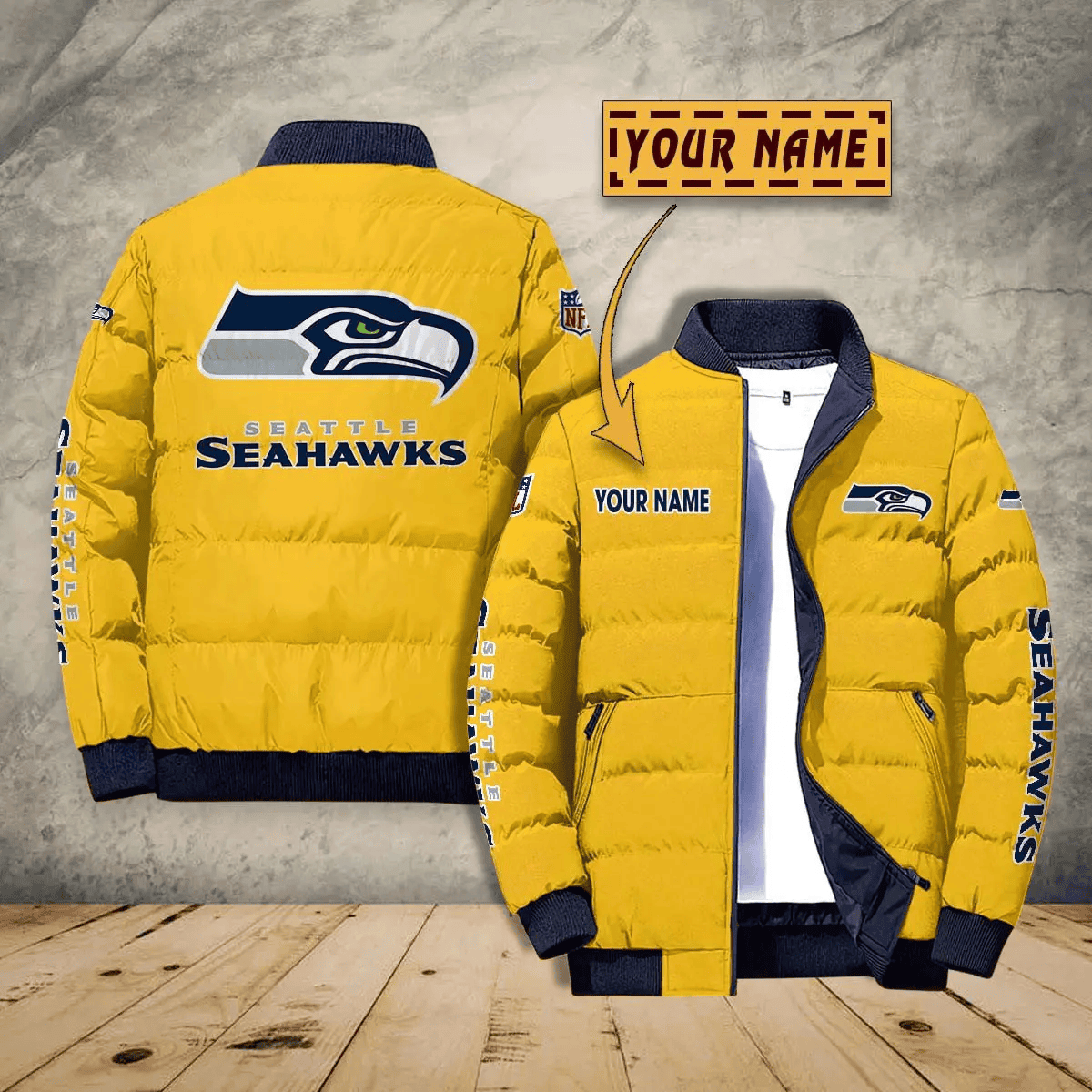 Seattle Seahawks PUJPJ122 Puffer Jacket