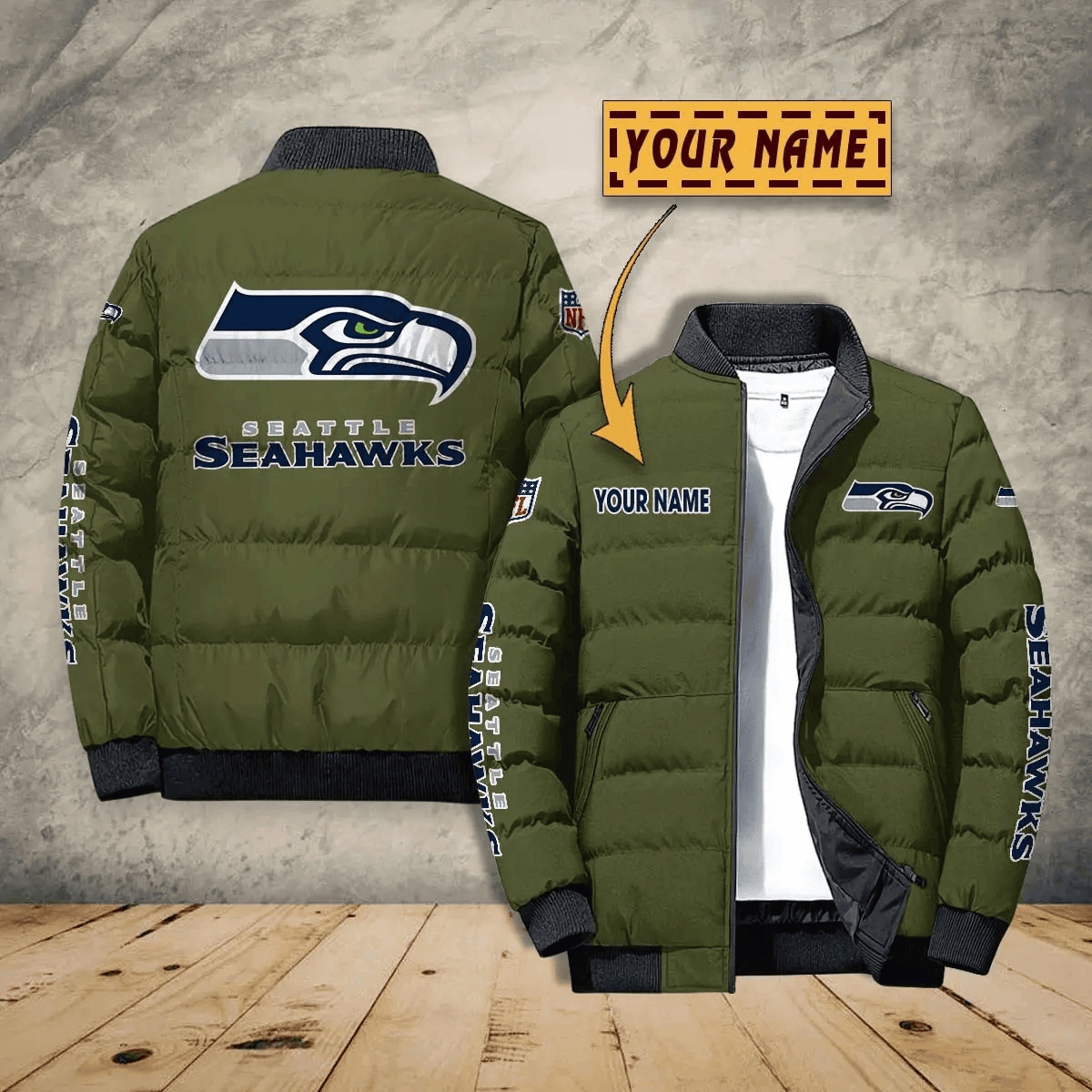 Seattle Seahawks PUJPJ122 Puffer Jacket