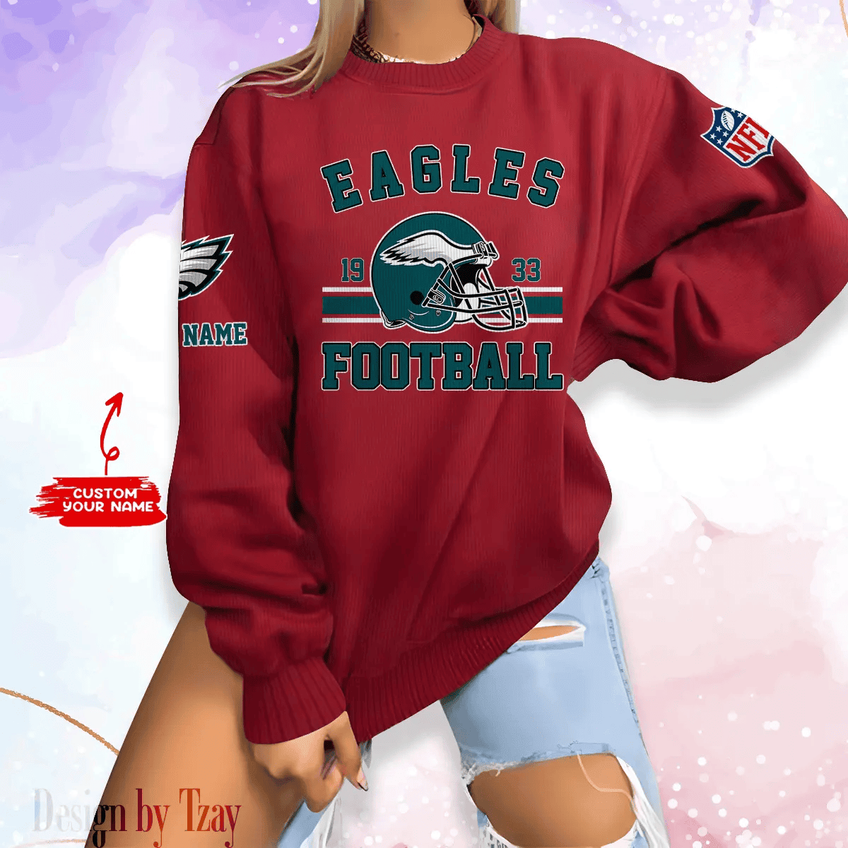 Philadelphia Eagles Personalized Fashion Design New Woolen Sweater BGSWT242