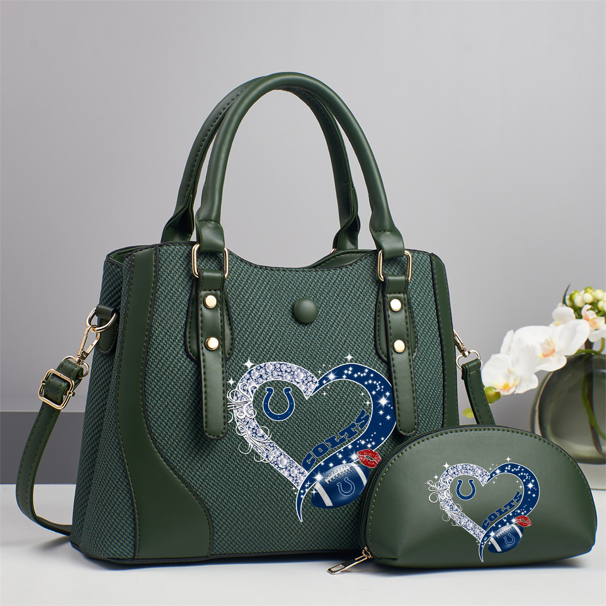 Emerald Tote — Free Wristlet Included Indianapolis Colts PUHA014