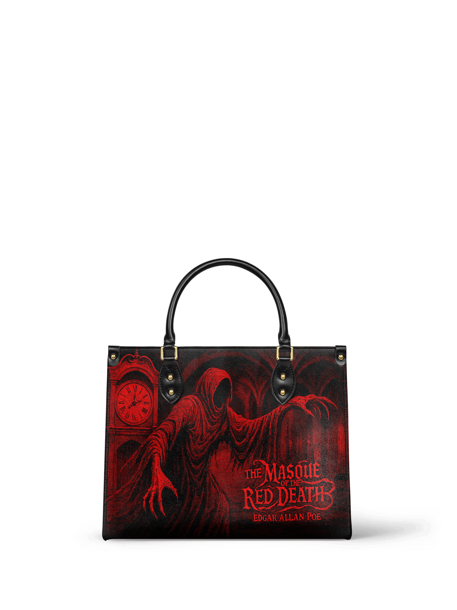"The Masque Of The Red Death" Leather Handbag