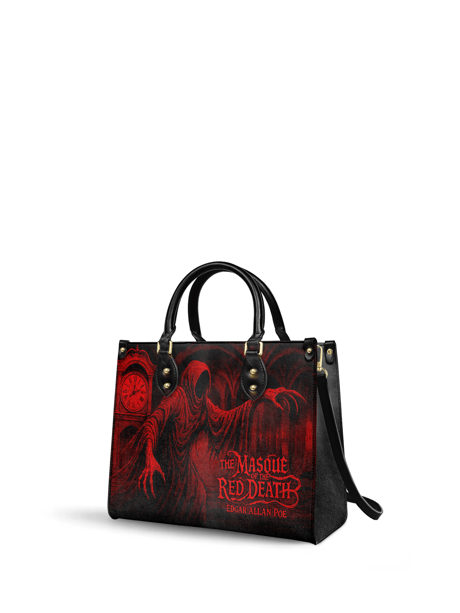 "The Masque Of The Red Death" Leather Handbag