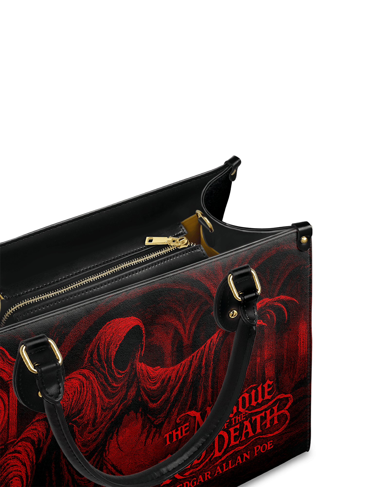 "The Masque Of The Red Death" Leather Handbag
