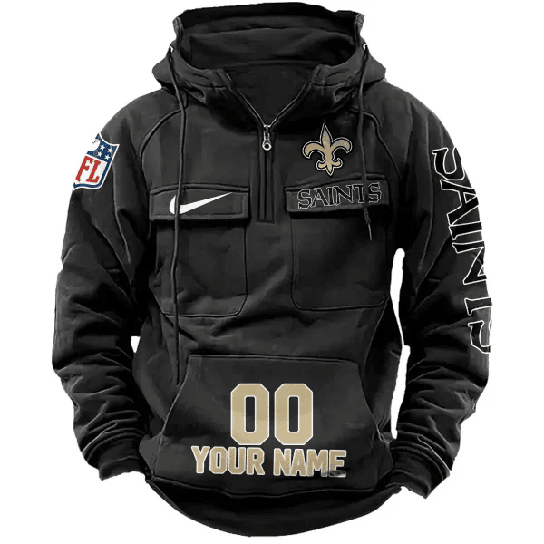 New Orleans Saints Vintage Men Hoodie AZVMHD084