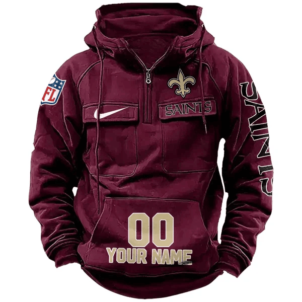 New Orleans Saints Vintage Men Hoodie AZVMHD084