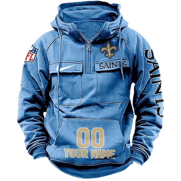 New Orleans Saints Vintage Men Hoodie AZVMHD084