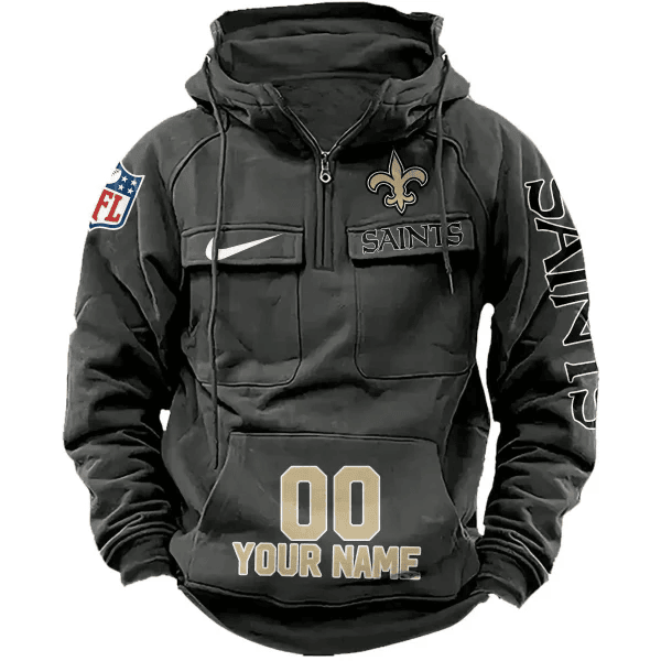 New Orleans Saints Vintage Men Hoodie AZVMHD084