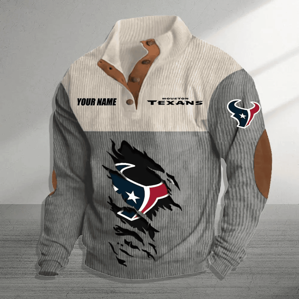 Houston Texans Premium Personalized Game-Day Pullover S9DBSCH141
