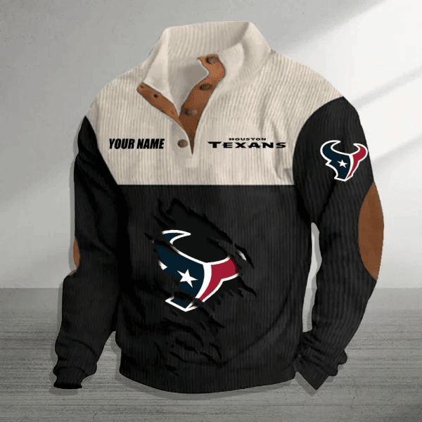 Houston Texans Premium Personalized Game-Day Pullover S9DBSCH141