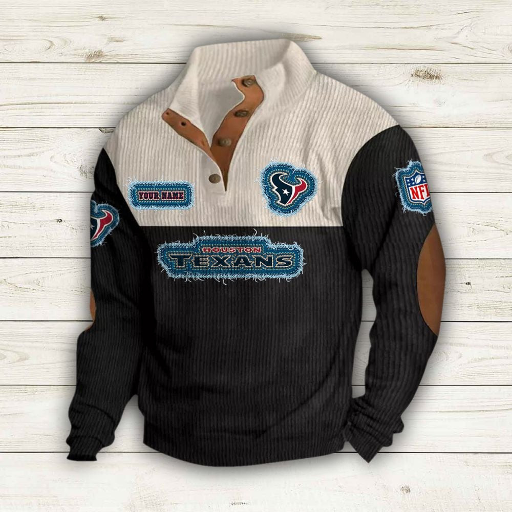 Houston Texans Premium Personalized Game-Day Pullover S9DBSCH173