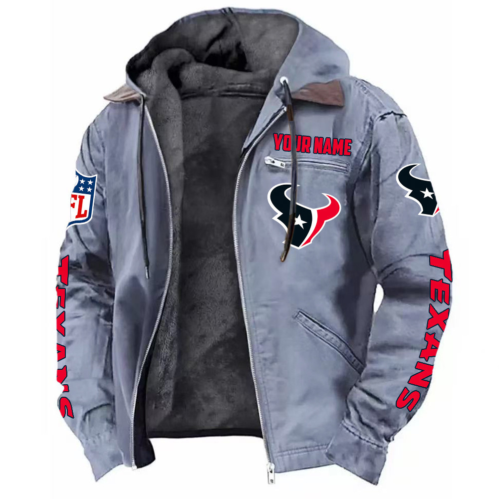 Houston Texans DMJK0013 Hooded Cardigan Jacket