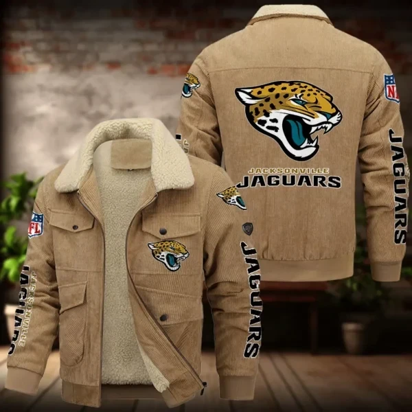 Jacksonville Jaguars Men's Thickened Corduroy Jacket ANZANZTCJ015