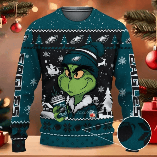 SPTBGSWT370-Philadelphia Eagles Christmas Woolen Sweater
