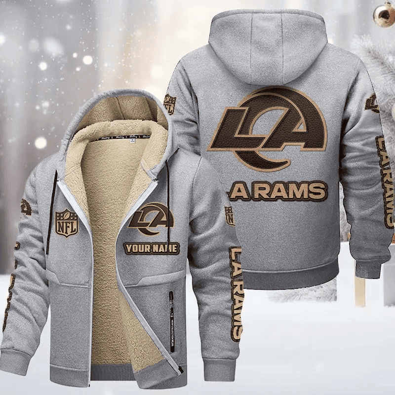 Los Angeles Rams DMTZ0856 Premium Sherpa-Lined Winter Hoodie – Personalized Edition