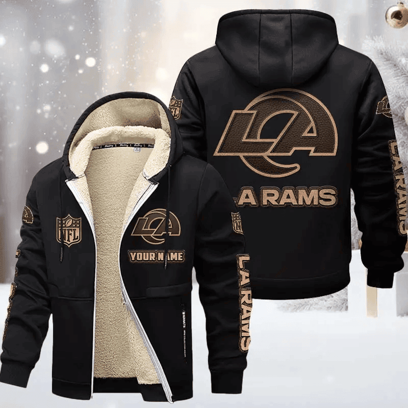 Los Angeles Rams DMTZ0856 Premium Sherpa-Lined Winter Hoodie – Personalized Edition
