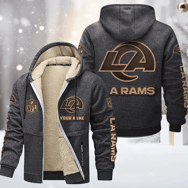 Los Angeles Rams DMTZ0856 Premium Sherpa-Lined Winter Hoodie – Personalized Edition