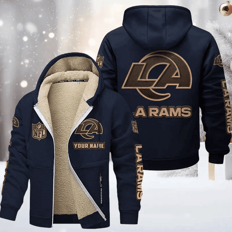 Los Angeles Rams DMTZ0856 Premium Sherpa-Lined Winter Hoodie – Personalized Edition