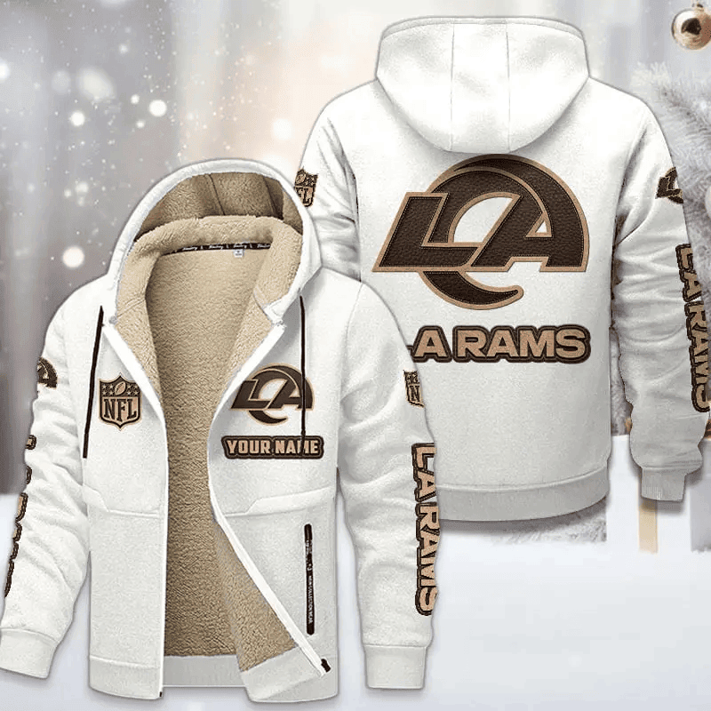 Los Angeles Rams DMTZ0856 Premium Sherpa-Lined Winter Hoodie – Personalized Edition