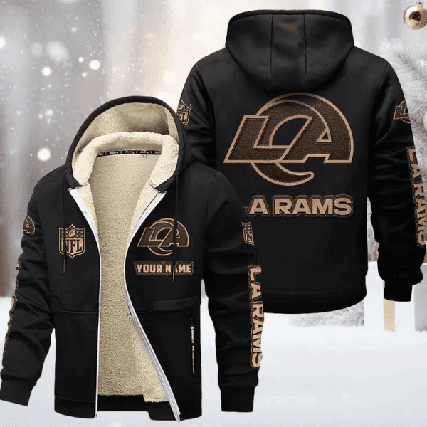 Los Angeles Rams DMTZ0856 Premium Sherpa-Lined Winter Hoodie – Personalized Edition