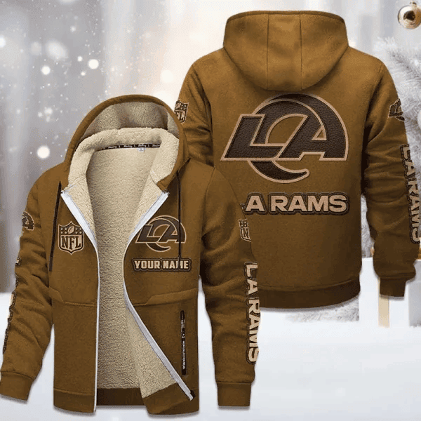 Los Angeles Rams DMTZ0856 Premium Sherpa-Lined Winter Hoodie – Personalized Edition
