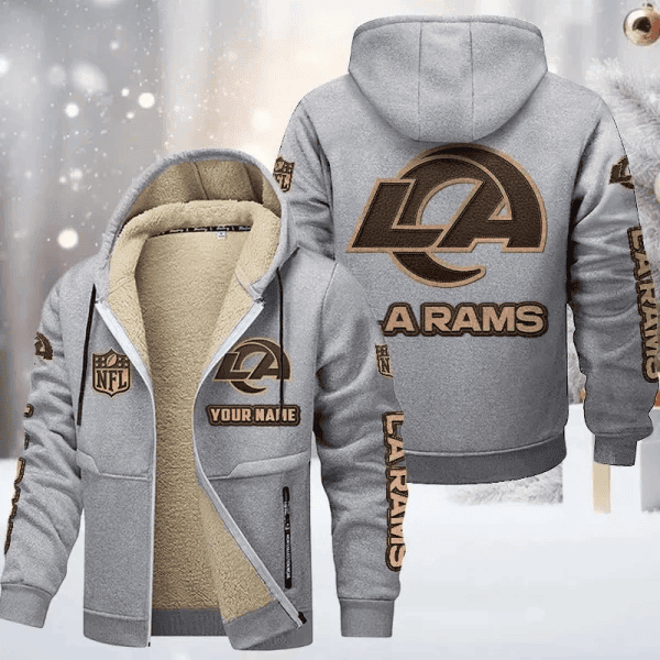Los Angeles Rams DMTZ0856 Premium Sherpa-Lined Winter Hoodie – Personalized Edition