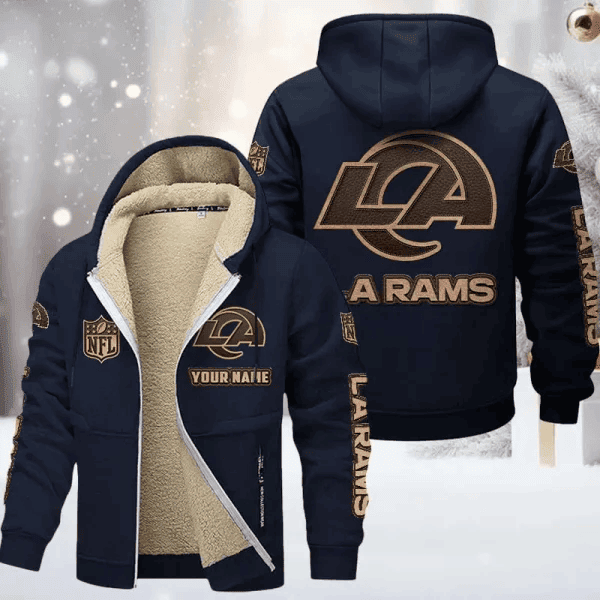 Los Angeles Rams DMTZ0856 Premium Sherpa-Lined Winter Hoodie – Personalized Edition