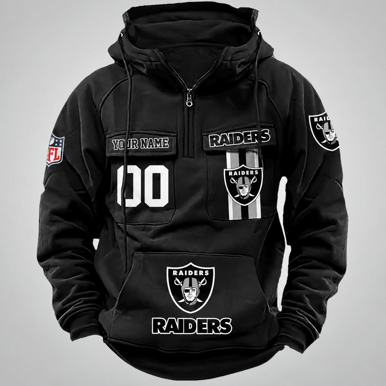 Las Vegas Raiders Vintage Men Hoodie DV2 AZVMHD428