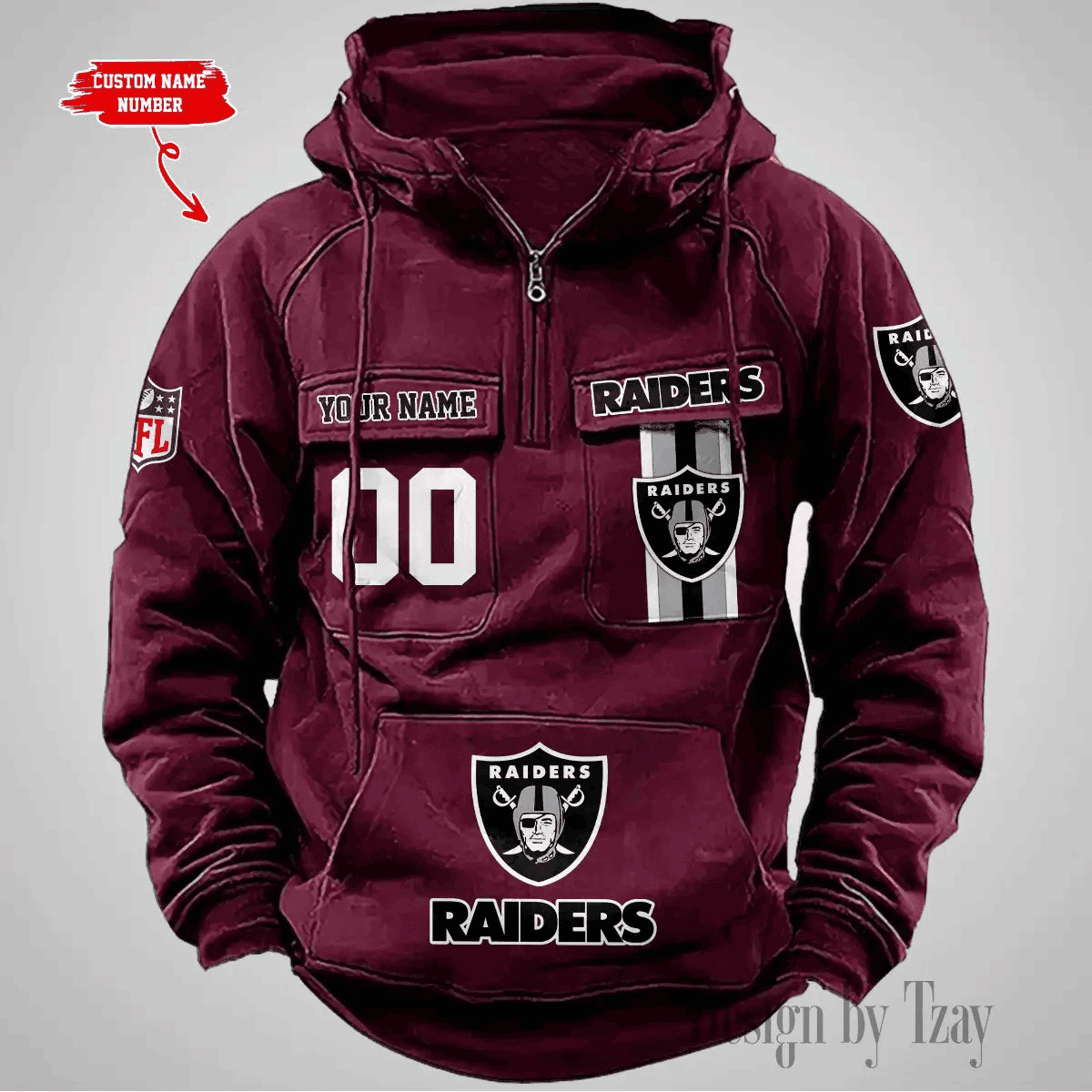 Las Vegas Raiders Vintage Men Hoodie DV2 AZVMHD428