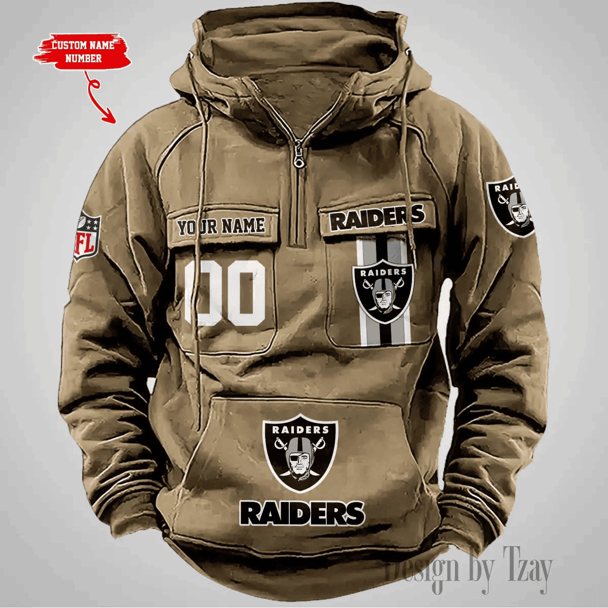 Las Vegas Raiders Vintage Men Hoodie DV2 AZVMHD428