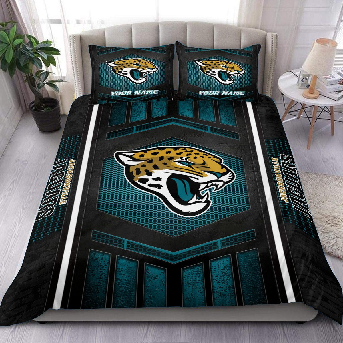 Jacksonville Jaguars Personalized Bedding Set Best Gift For Fan BGBED117