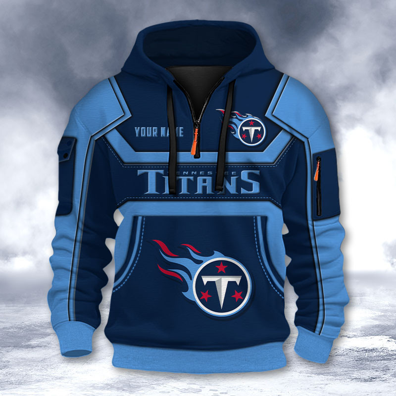 Tennessee Titans DMHT2650 3D Half-zip Hoodie