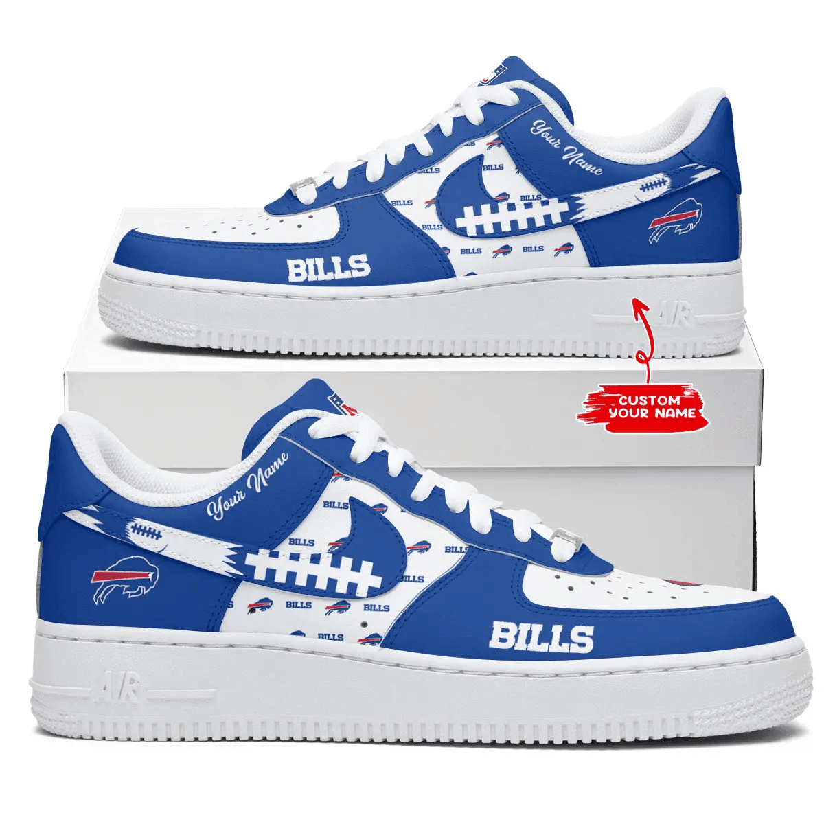 Buffalo Bills Personalized AF1 Shoes 1408 BGAF1S566