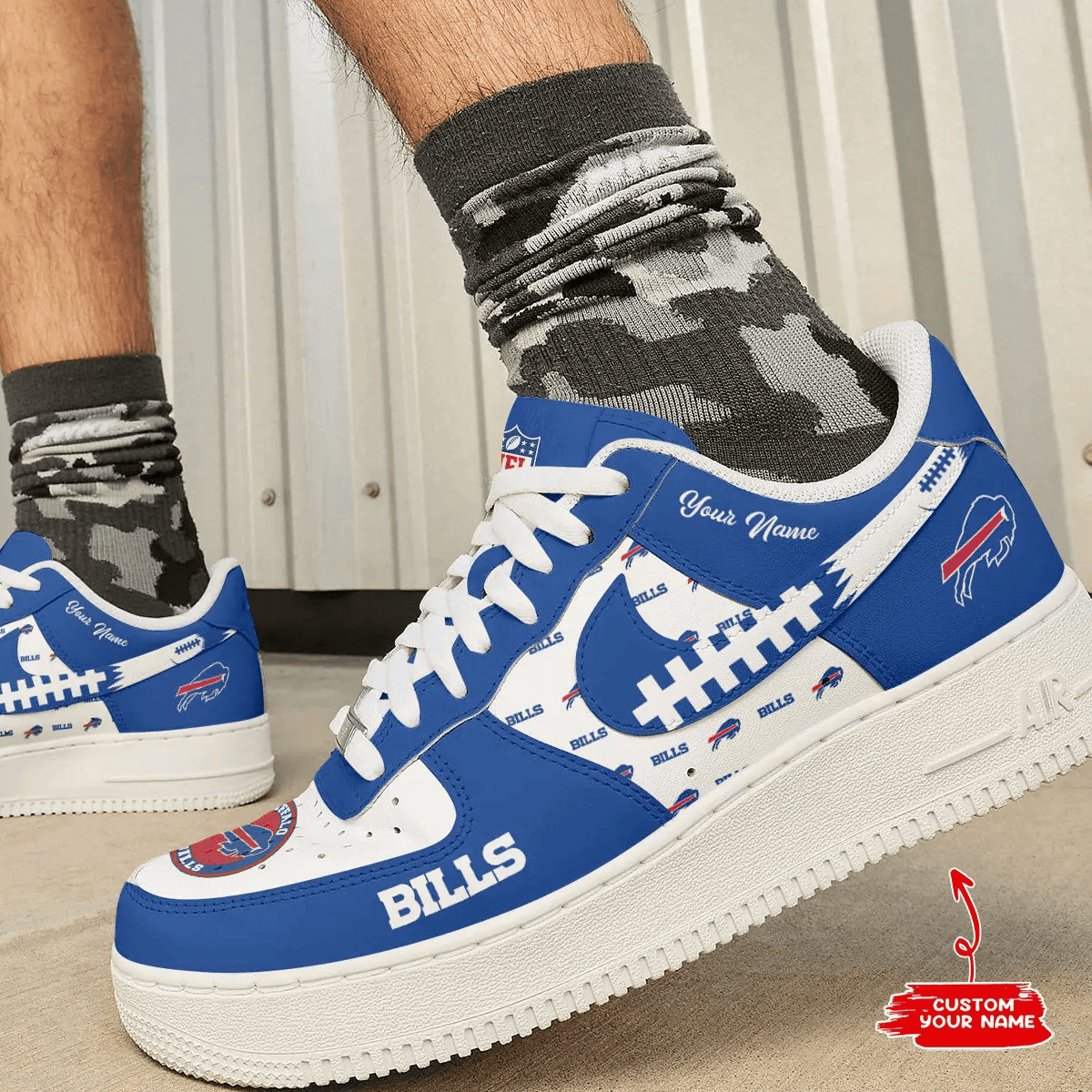 Buffalo Bills Personalized AF1 Shoes 1408 BGAF1S566