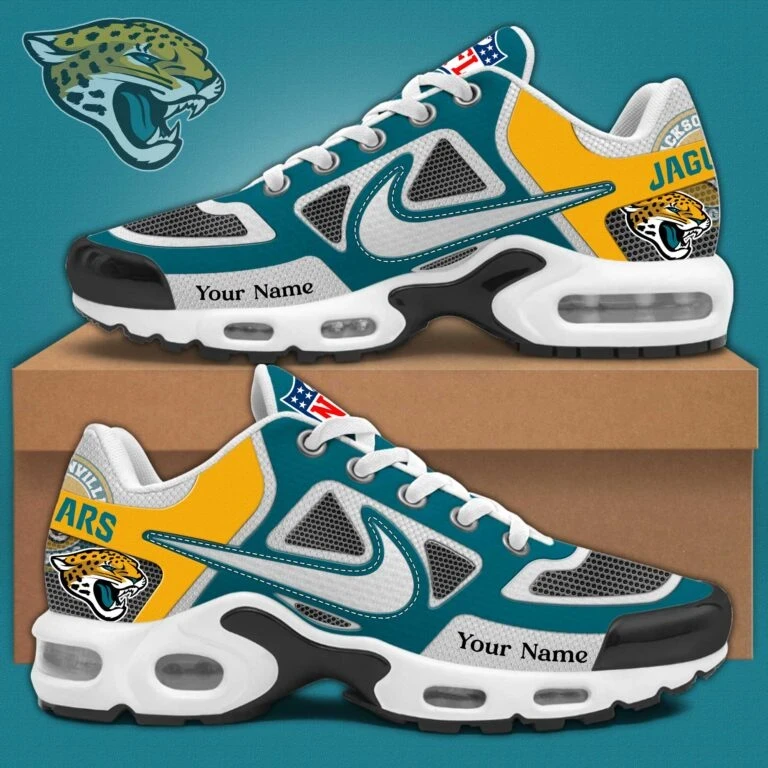 Jacksonville Jaguars Sosh Custom Name Air Cushion Sport Shoes SPTTNSHOES015