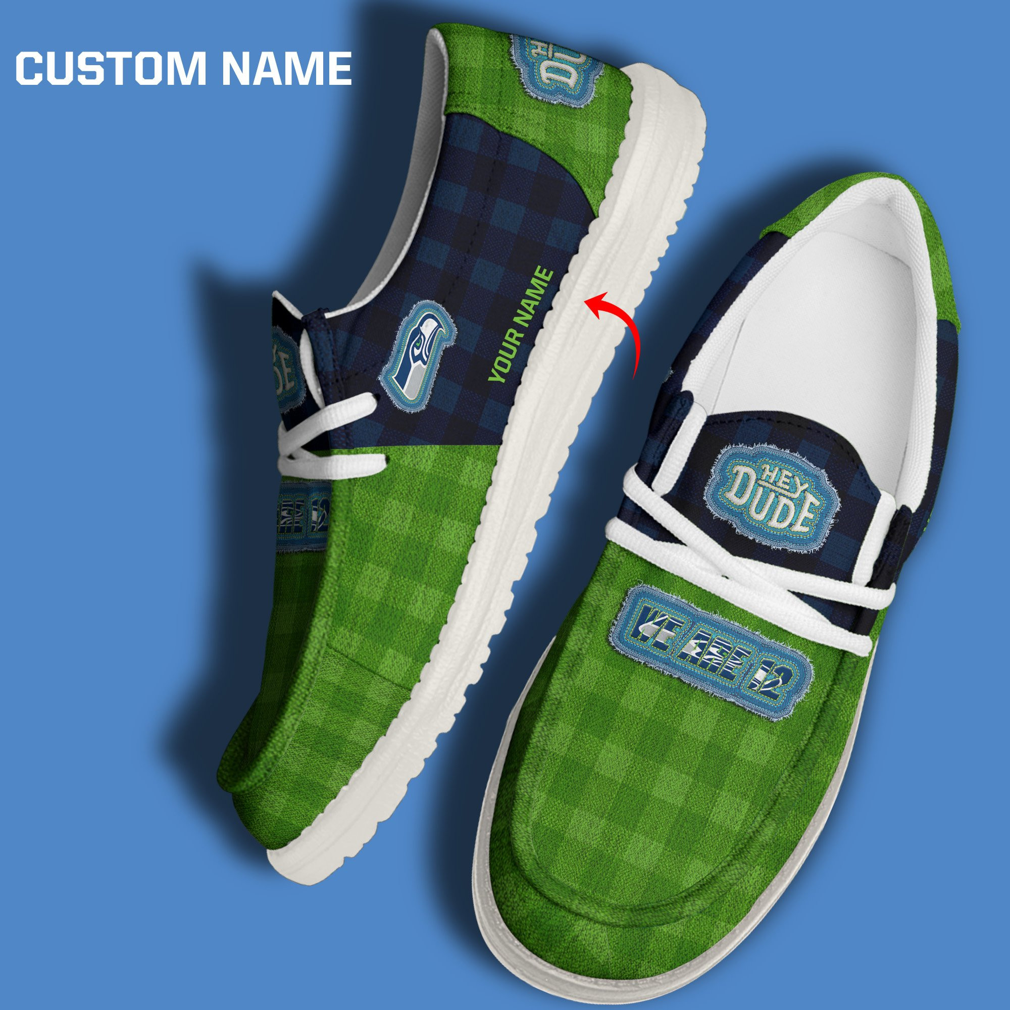 Seattle Seahawks DHS shoes-Custom name 10063933N