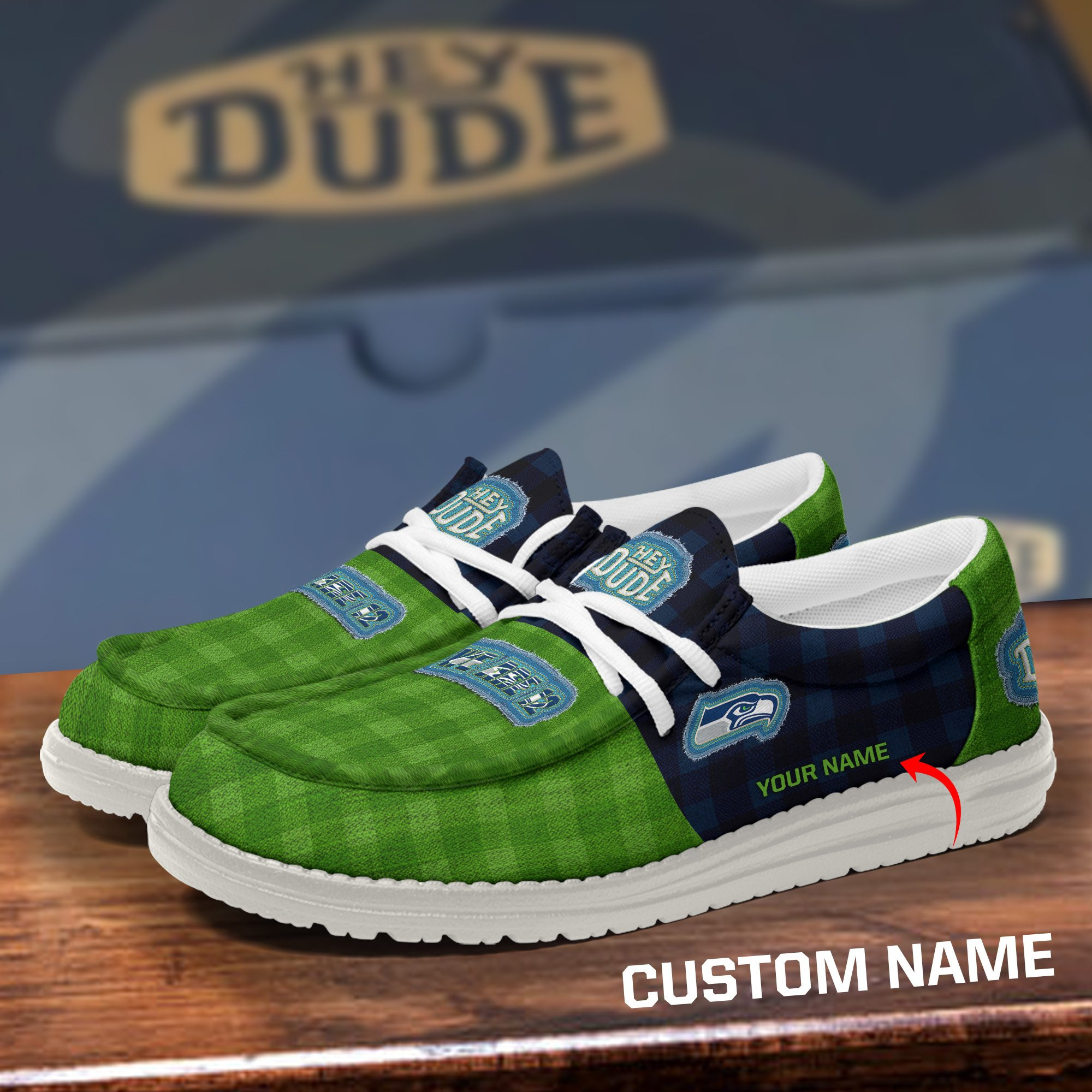 Seattle Seahawks DHS shoes-Custom name 10063933N