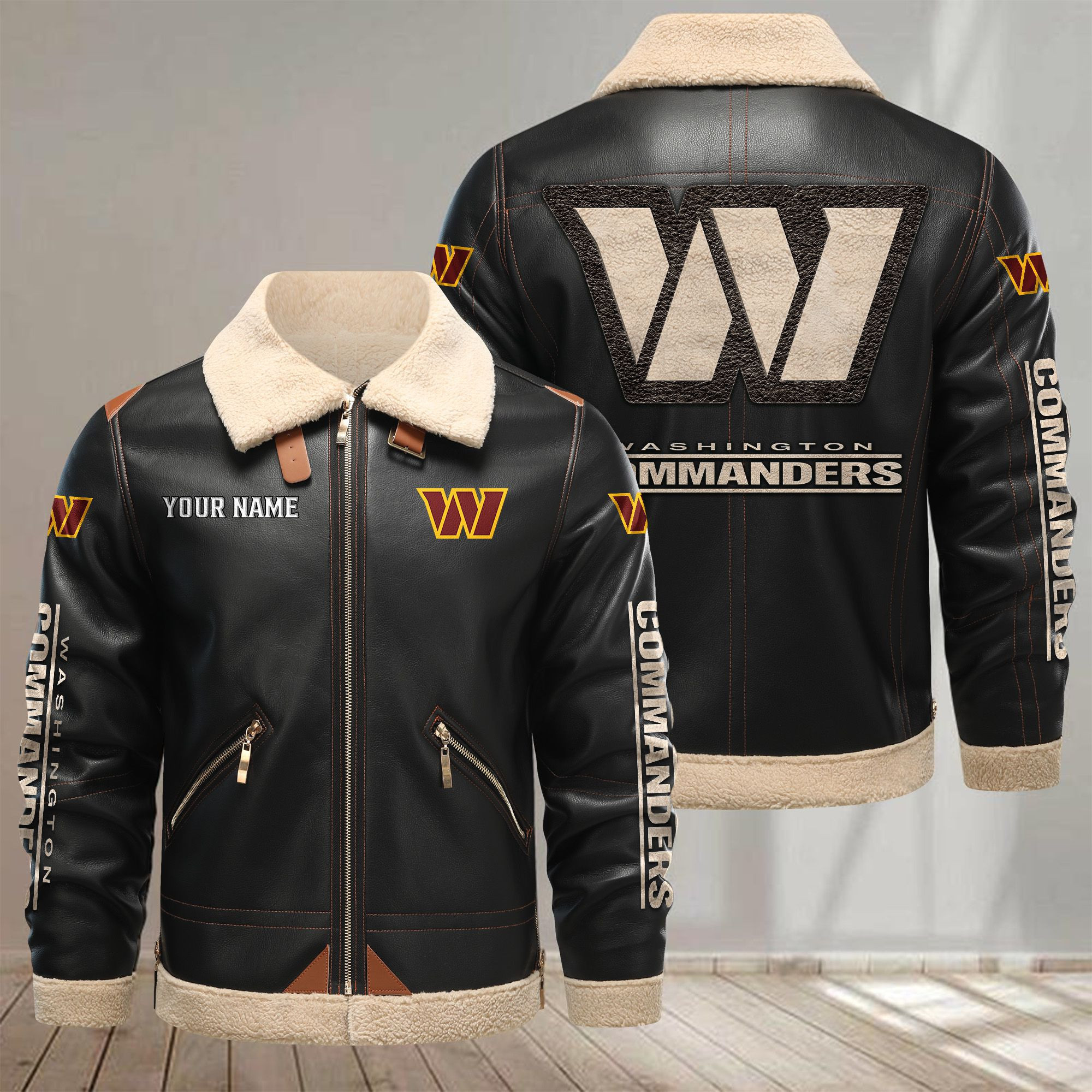 Washington Football Team VITPL102 Leather Jacket – Premium & Ultra-Thick Leather Jacket