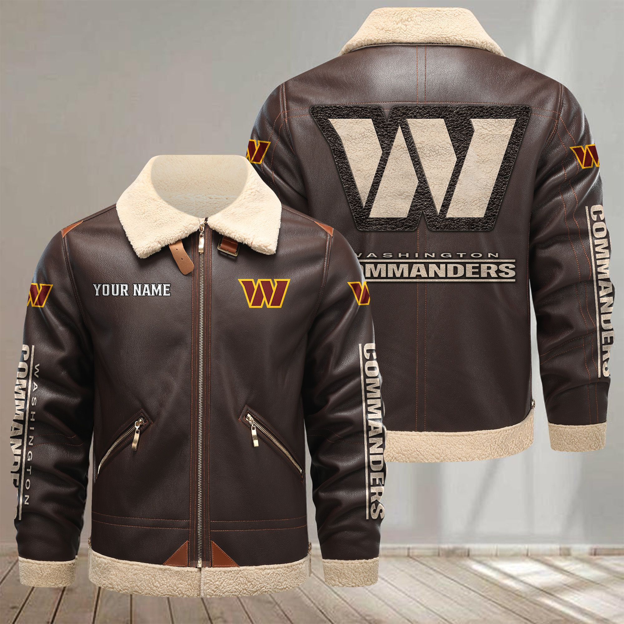 Washington Football Team VITPL102 Leather Jacket – Premium & Ultra-Thick Leather Jacket