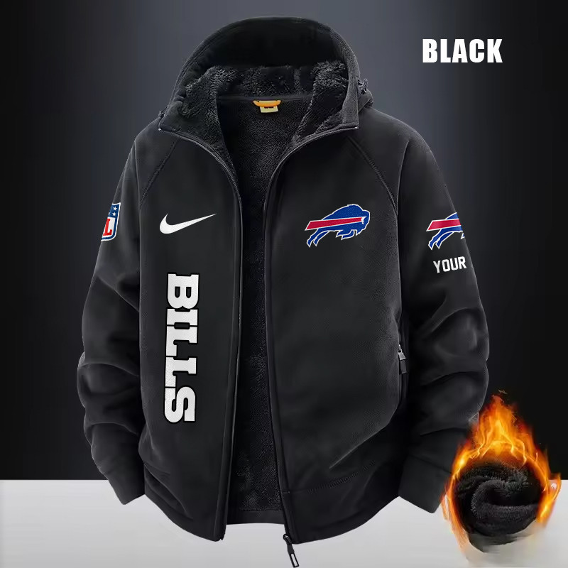 Buffalo Bills Fleece Fashion Hooded Jacket Outdoor SPTFFHJ068
