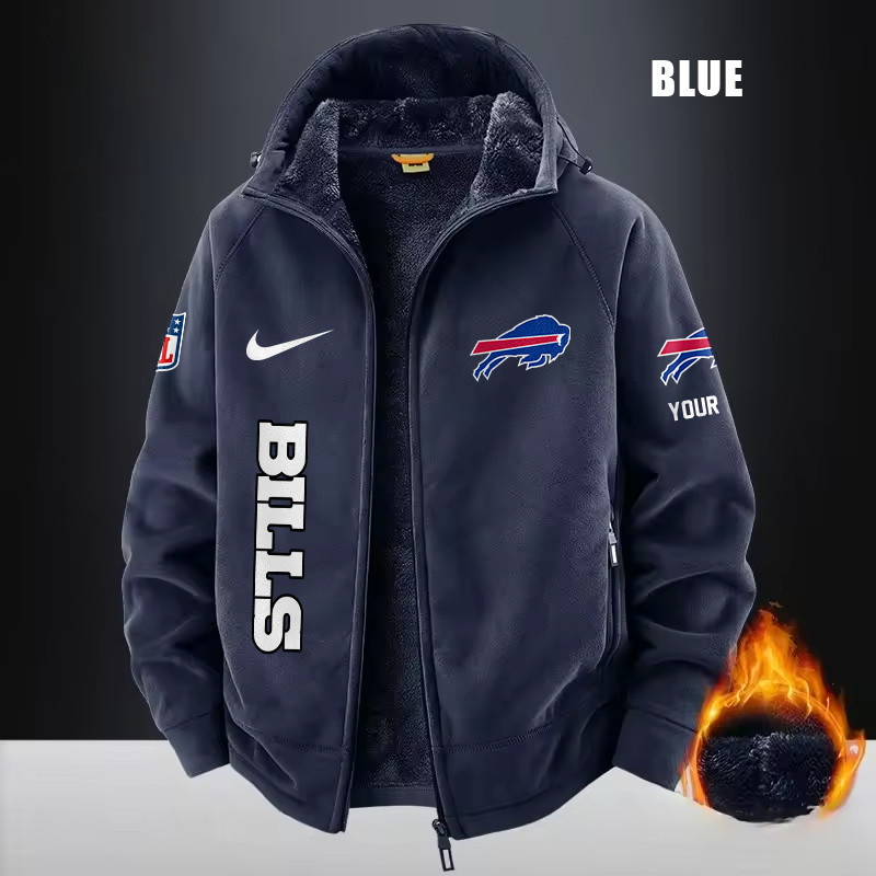 Buffalo Bills Fleece Fashion Hooded Jacket Outdoor SPTFFHJ068
