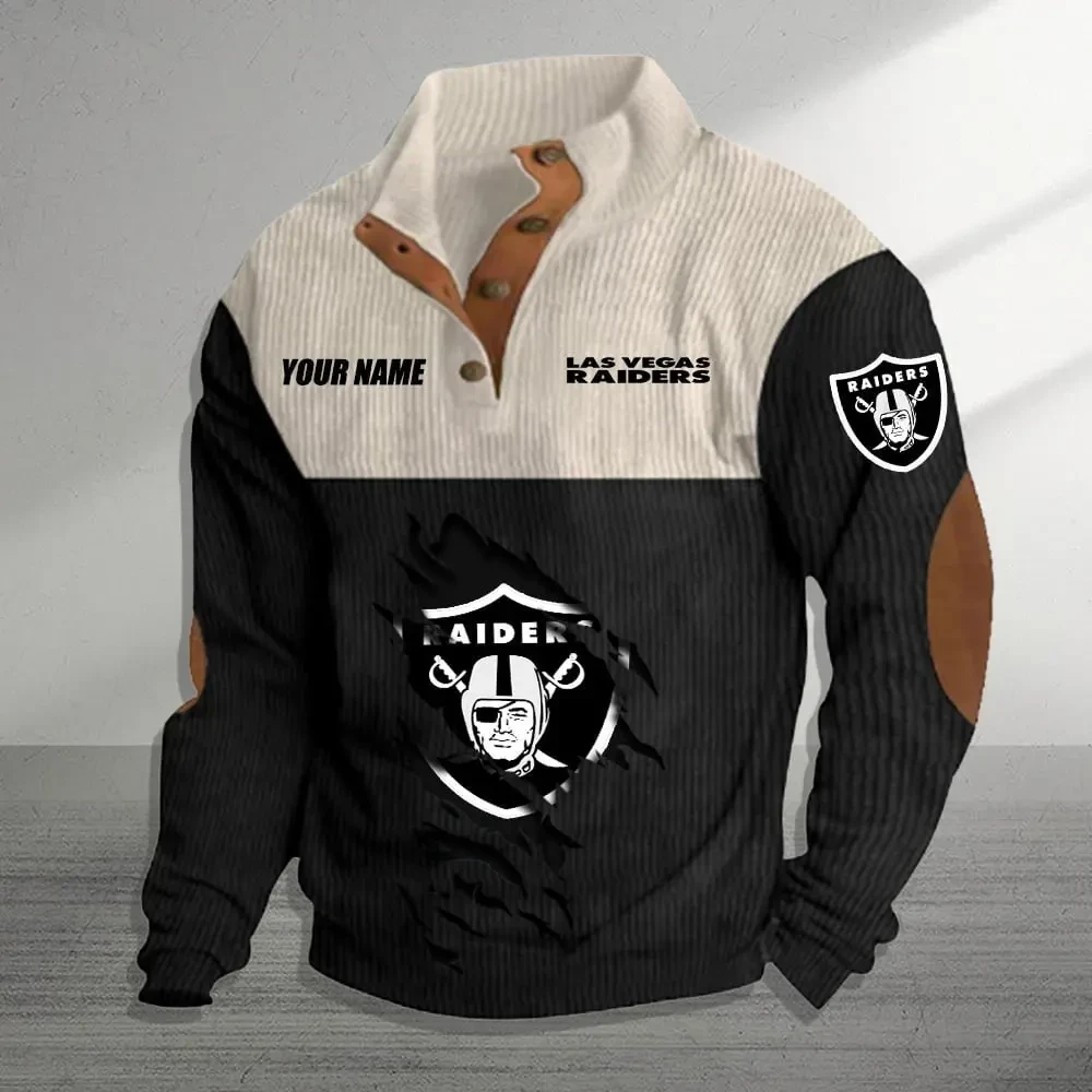 Las Vegas Raiders Premium Personalized Game-Day Pullover S9DBSCH145