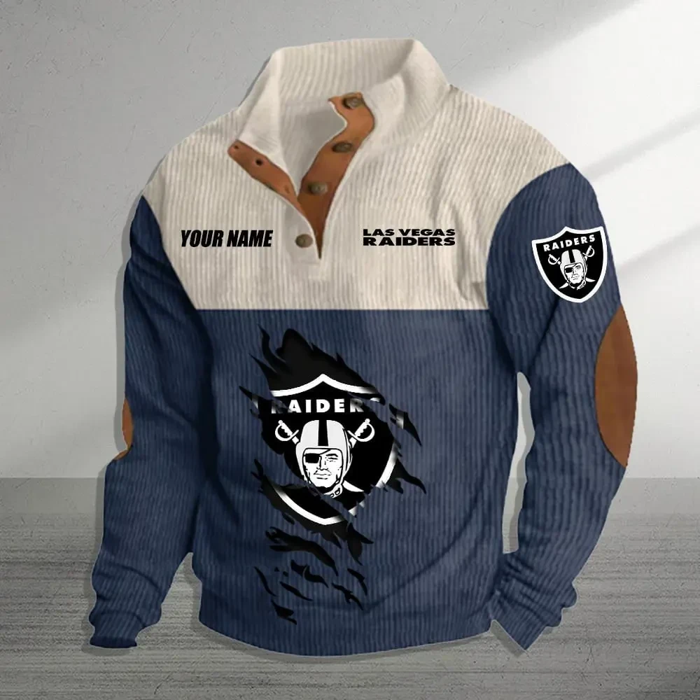 Las Vegas Raiders Premium Personalized Game-Day Pullover S9DBSCH145